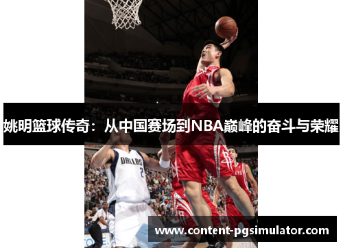 姚明篮球传奇：从中国赛场到NBA巅峰的奋斗与荣耀