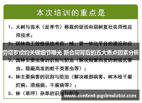 劳塔罗续约关键细节曝光 新合同背后的五大焦点因素分析