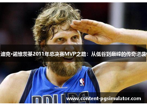 迪克·诺维茨基2011年总决赛MVP之路：从低谷到巅峰的传奇逆袭
